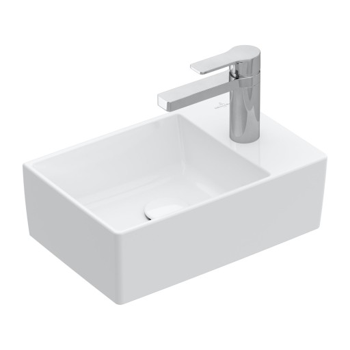 Lavoar asimetric Villeroy & Boch Memento 2.0  40x26cm  fara preaplin  Alb Alpin