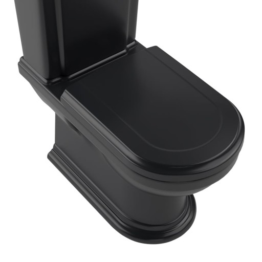 Vas wc pe pardoseala Villeroy & Boch Hommage 37x72.5cm  CeramicPlus  Pure Black