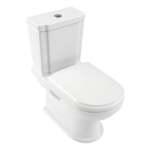 Vas wc pe pardoseala Villeroy & Boch Hommage 37x72.5cm  CeramicPlus  Alb Alpin