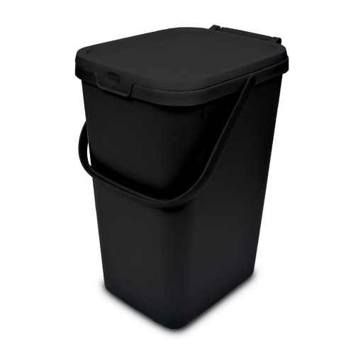 Coș de gunoi negru din plastic 18 l – Addis