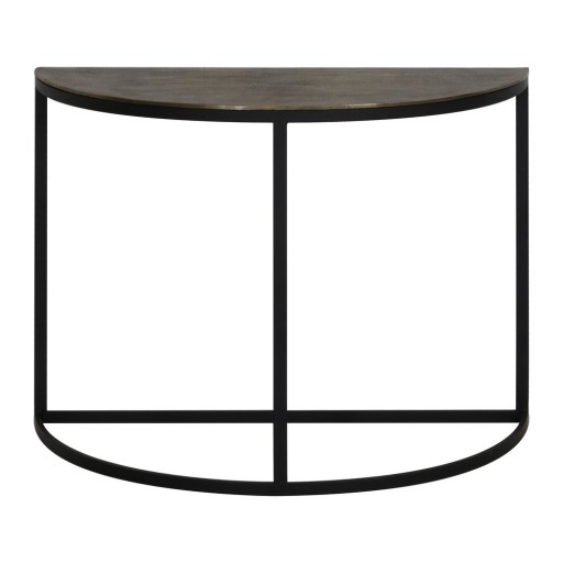 Masă consolă în culoarea bronz din metal 42x100 cm Peto – Light & Living