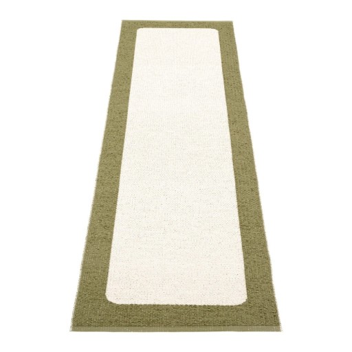 Covor tip traversă pentru interior și exterior verde/crem 70x240 cm Ilda Pine – Pappelina
