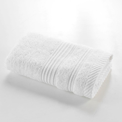 Prosop alb din bumbac din frotir 30x50 cm Tendresse – douceur d'intérieur