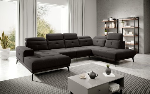 Coltar dreapta 6 locuri ELTAP, RT-22FL, Bretan, 350x205x107 cm, lemn/poliester, maro inchis