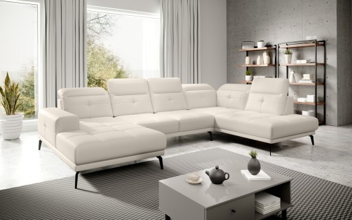 Coltar dreapta 6 locuri ELTAP, RT-33SOF, Bretan, 350x205x107 cm, lemn/poliester, bej deschis