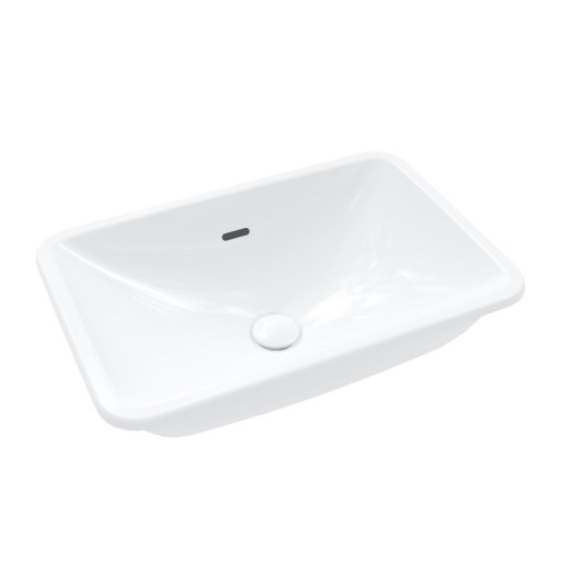 Lavoar rectangular Villeroy & Boch Loop & Friends CeramicPlus  54x34cm  montare sub blat  Alb Alpin