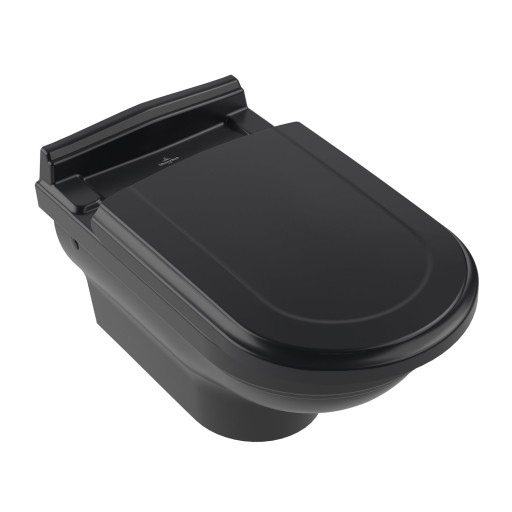 Vas wc suspendat Villeroy & Boch Hommage 60x37cm  CeramicPlus  Pure Black