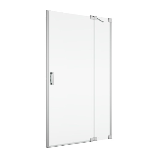 Usa de dus batanta cu parte fixa Ronal (SanSwiss) Cadura CA13D 90cm  orientare dreapta  sticla AquaPerle 6mm  profil argintiu