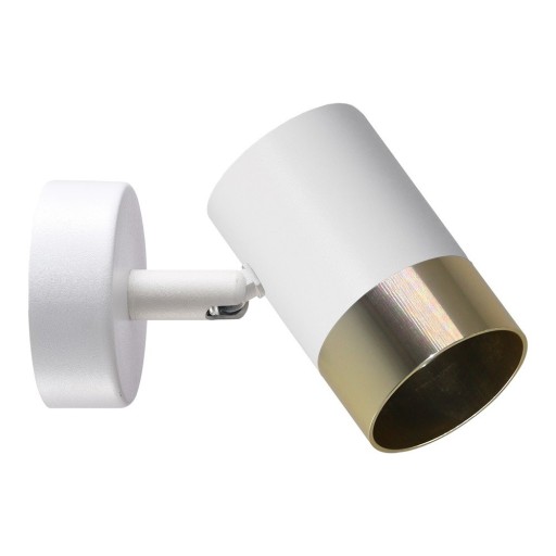 Aplică de perete albă/aurie Tobi – Candellux Lighting