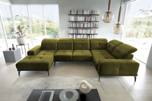 Coltar dreapta 6 locuri ELTAP, RT-33NU, Neviro, 350x201x77 cm, lemn/poliester, verde olive