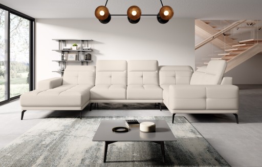 Coltar dreapta 6 locuri ELTAP, RT-33SOF, Neviro, 350x201x77 cm, lemn/poliester, bej deschis