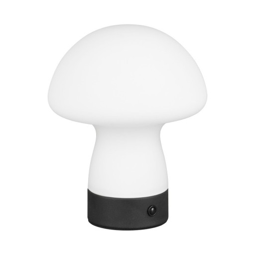Veioză alb mat LED cu abajur din sticlă (înălțime 18 cm) Dooley – Trio