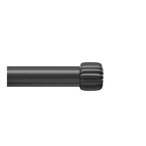 Galerie de perdea negru-mat extensibilă din oțel 91 - 168 cm Cleo – Umbra