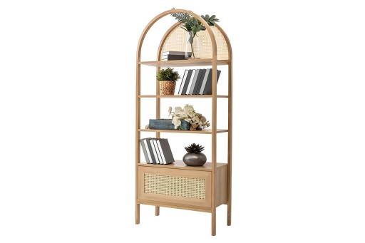 Corp biblioteca, Howard, Nala 75, 75x182.5x40 cm, PAL, Natural
