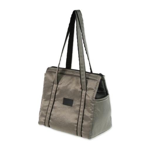 Geantă de transport argintie pentru câini Dog Fantasy Platinum – Plaček Pet Products
