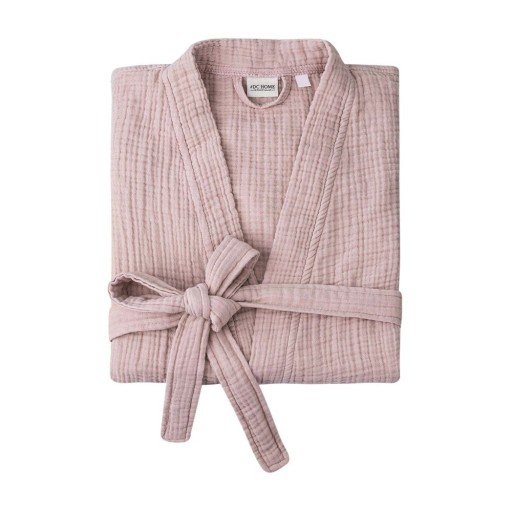 Halat roz S/M din muselină Kimono – Foutastic