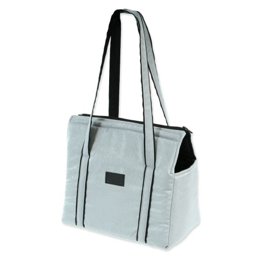 Geantă de transport gri deschis pentru câini Dog Fantasy Platinum – Plaček Pet Products