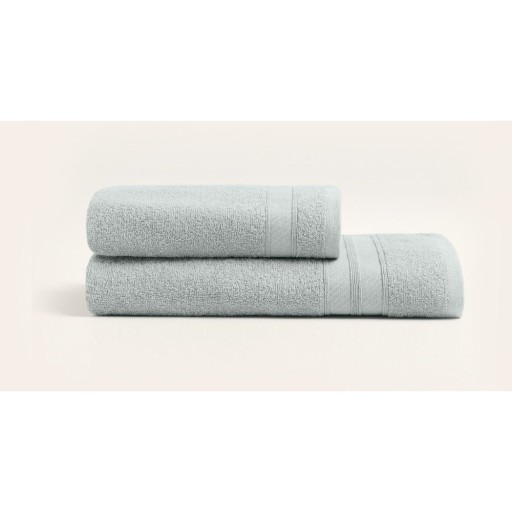 Prosoape de baie gri-deschis 2 buc. din bumbac din frotir – Foutastic