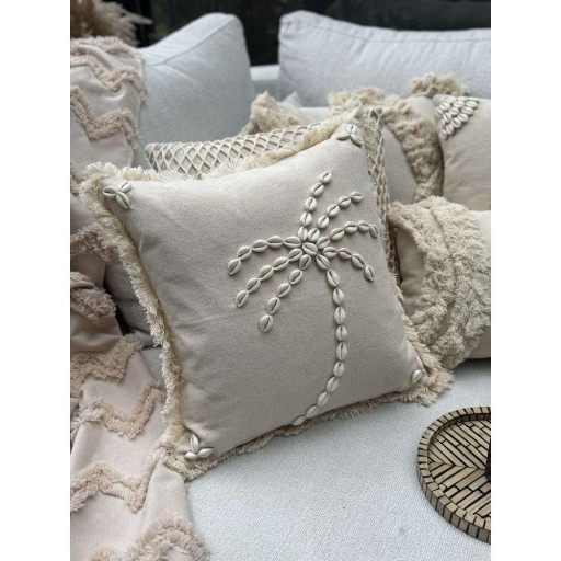 Față de pernă din bumbac 43x43 cm Seashells – Mioli Decor