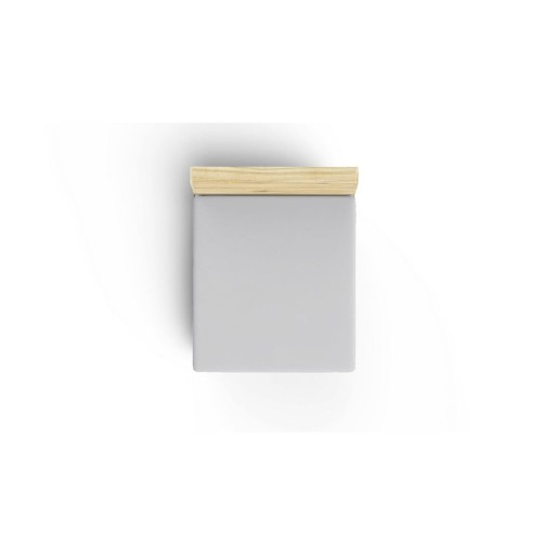 Cearceaf gri din bumbac cu elastic 140x190 cm – Mijolnir