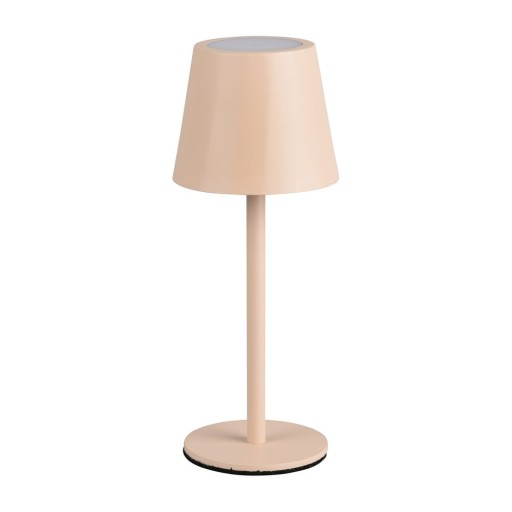 Veioză crem LED cu abajur din metal (înălțime 21 cm) Diaz – Trio