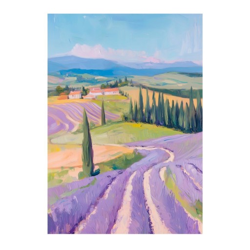 Tablou 70x100 cm Purple Fields – Styler