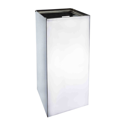 Cos gunoi patrat Bemeta Hotel cu montare pe perete 60cm  45 litri  inox