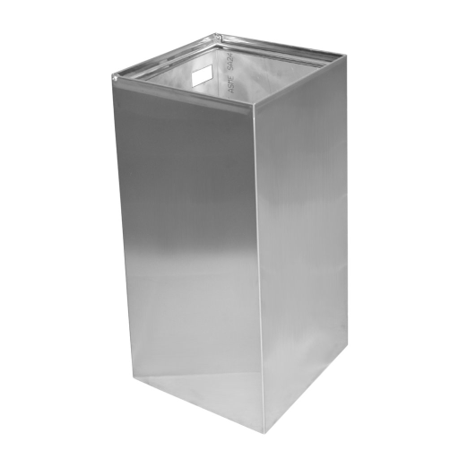 Cos gunoi patrat Bemeta Hotel cu montare pe perete 60cm  72 litri  inox