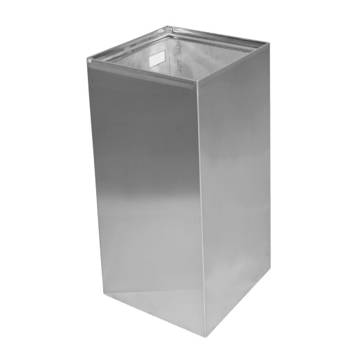 Cos gunoi patrat Bemeta Hotel cu montare pe perete 60cm  72 litri  inox mat
