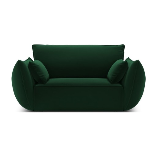 Fotoliu verde închis cu tapițerie din catifea Vanda – Mazzini Sofas