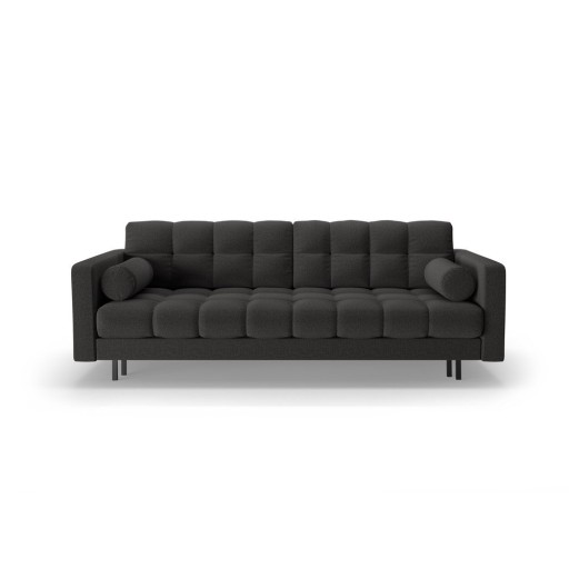 Canapea gri închis extensibilă, cu spațiu de depozitare 222 cm Bali – Cosmopolitan Design