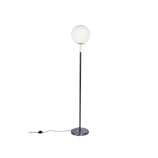 Lampadar alb-negru cu abajur din sticlă (înălțime 145 cm) Orion – Zuiver