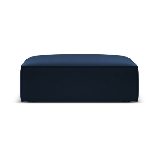 Taburet albastru închis cu tapițerie din catifea Vanda – Mazzini Sofas