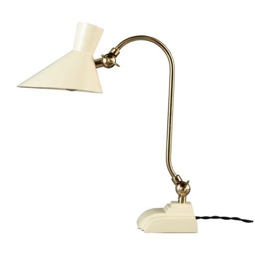 Veioză crem-aurie cu abajur din metal (înălțime 45 cm) Gaia – Dutchbone