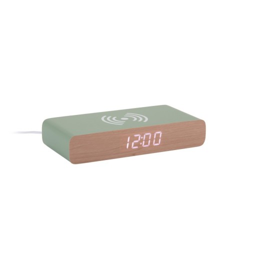Ceas deșteptător digital cu încărcător wireless Retro Flat LED – Karlsson