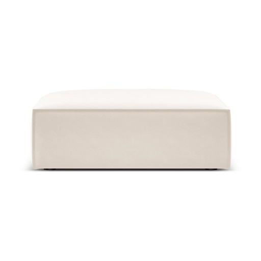 Taburet bej cu tapițerie din catifea Vanda – Mazzini Sofas