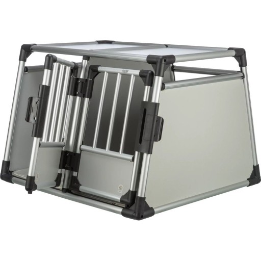Cușcă / geantă pentru transport animale de companie argintie 69x95 cm Trixie M-L – Plaček Pet Products