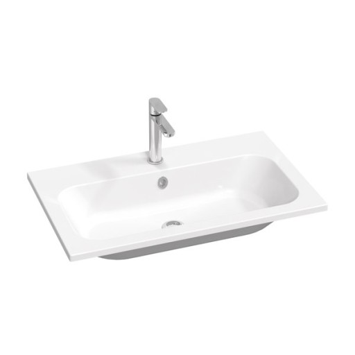 Lavoar Ravak Concept Chrome Slim 80x49cm  montare pe mobilier  alb