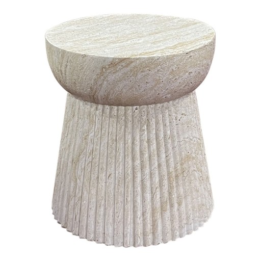 Măsuță auxiliară rotundă din piatră ø 37 cm Bonn – House Nordic