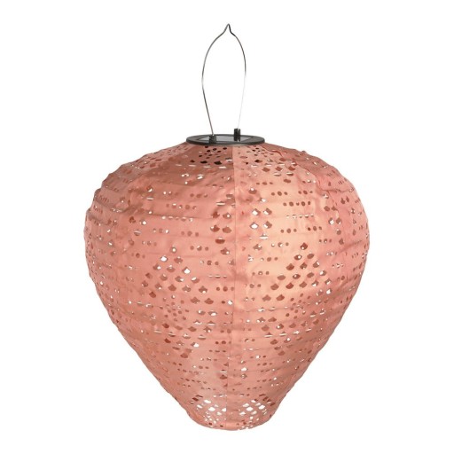 Felinar cu LED roz solar (înălțime 30 cm) pentru exterior Greatham – House Nordic