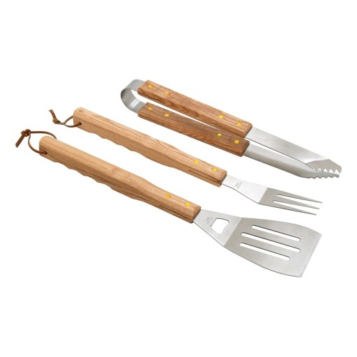 Set 3 ustensile pentru grătar Cattara Wood
