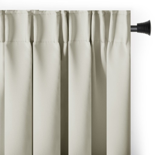 Draperie crem blackout/termoizolantă 140x245 cm Pleat – Restilo