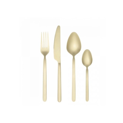 Tacâmuri aurii din oțel inoxidabil 16 buc. Stella – Blomus
