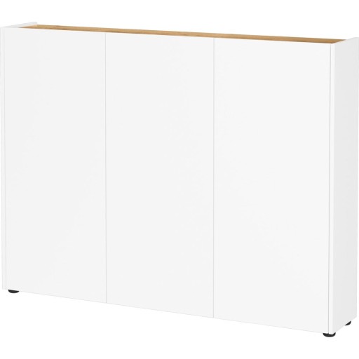 Pantofar alb cu aspect de lemn de stejar 138x105x25 cm Libbiano – Germania