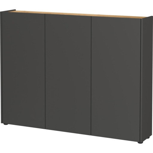 Pantofar gri antracit cu aspect de lemn de stejar 138x105x25 cm Libbiano – Germania