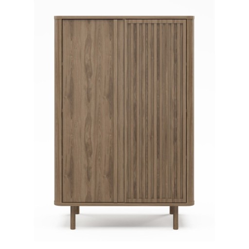 Dulap în culoare naturală cu aspect de lemn de stejar 86x130x40 cm Salma – Marckeric