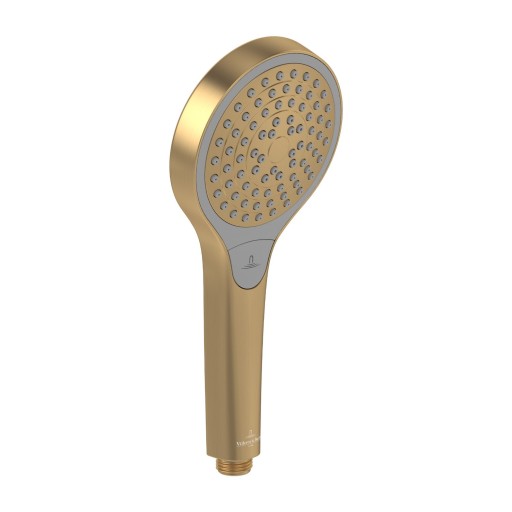 Para de dus Villeroy & Boch Verve cu 3 tipuri de jet  auriu periat