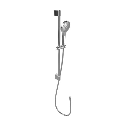 Set de dus Villeroy & Boch Verve cu bara 70cm  furtun si para cu 3 tipuri de jet  crom