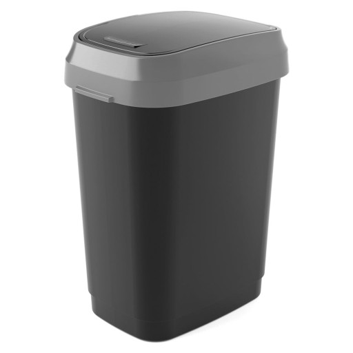 Coș de gunoi negru 25 l Dual Swing Bin M – KIS