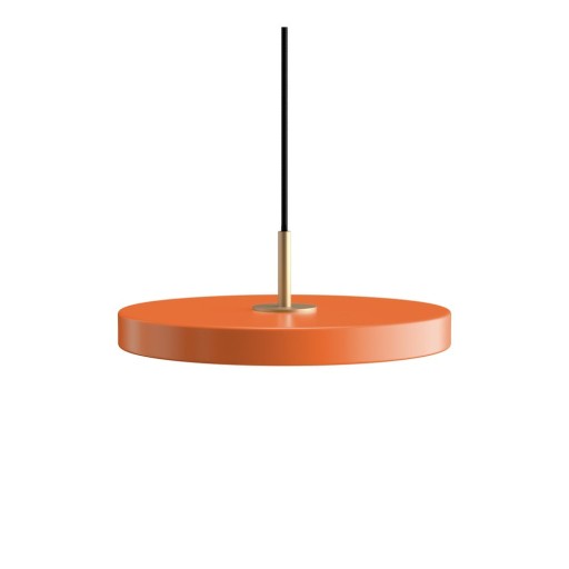 Lustră portocalie LED cu intensitate reglabilă din metal cu abajur din metal ø 31 cm Asteria Plus – UMAGE